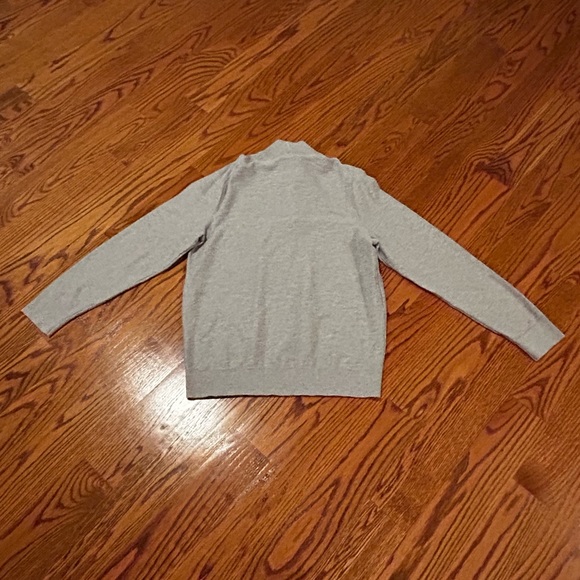 Red Ale | Long Sleeve Light Gray Button Up Henley Shirt - Picture 2 of 4